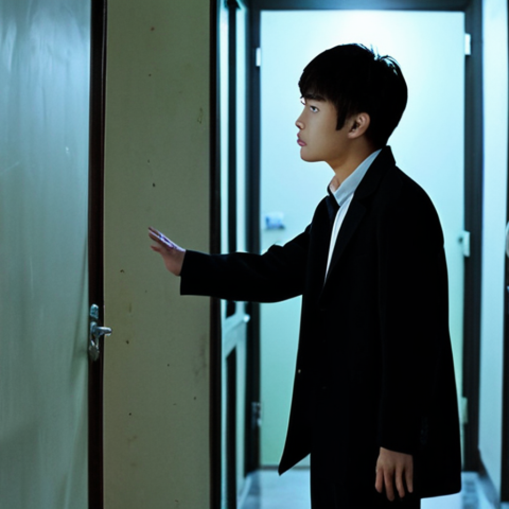 신비아파트 하리와 강림의 운명 - The Mysterious Encounter**

"A fully clothed teenage girl with short brown hair, (Ha-ri), accidental...