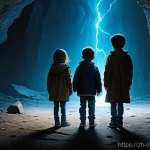 신비아파트 시리즈별 명대사 - **Prompt 1: Courageous Stand Against the Unknown**
    Generate an image of a diverse group of four ...