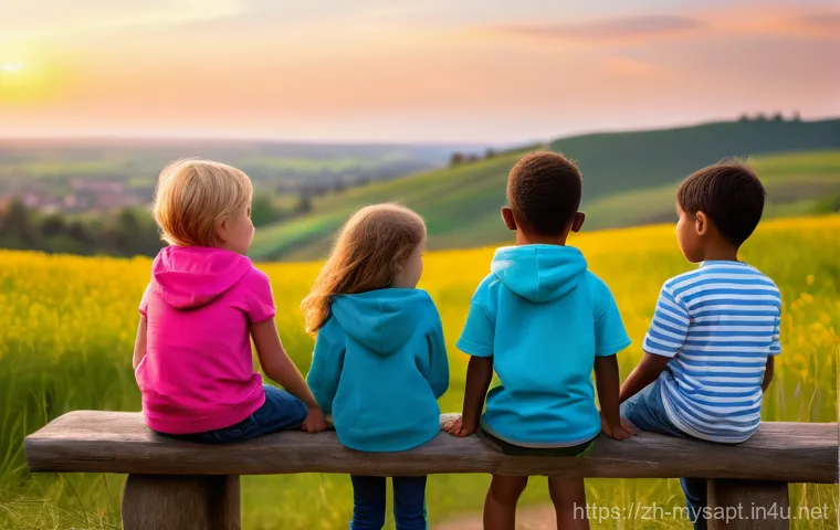 신비아파트 시리즈별 명대사 - **Prompt 1: Courageous Stand Against the Unknown**
    Generate an image of a diverse group of four ...