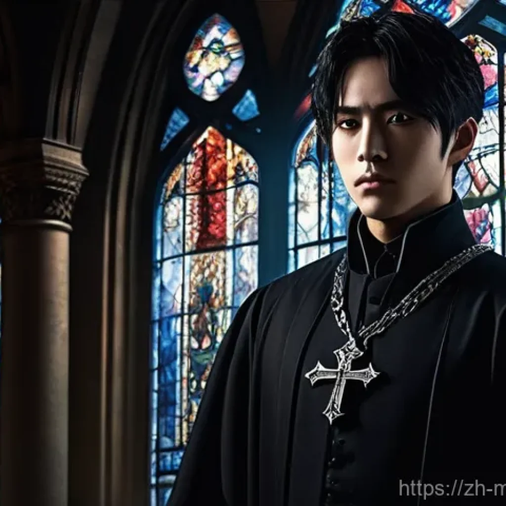 신비아파트 레온의 숨겨진 비밀 - **Prompt: The Cold Prince Exorcist with Latent Power**
"A young, handsome male exorcist named Le...