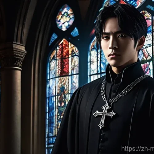 신비아파트 레온의 숨겨진 비밀 - **Prompt: The Cold Prince Exorcist with Latent Power**
    "A young, handsome male exorcist named Le...