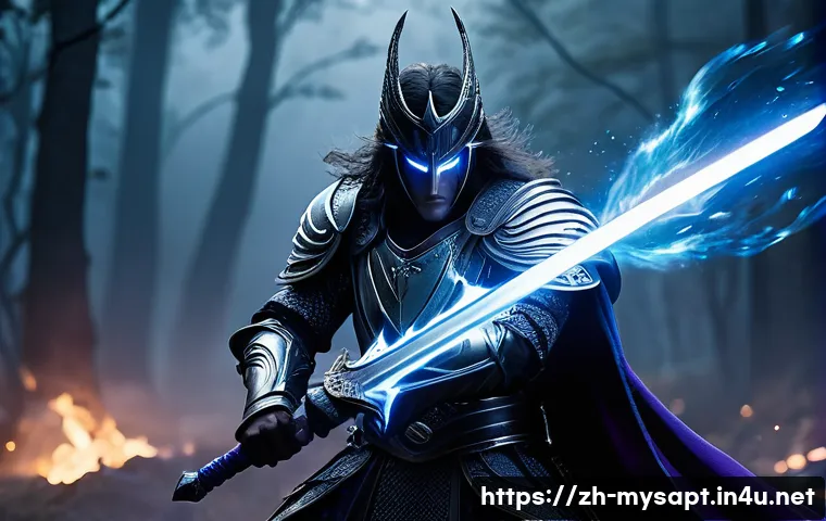 신비아파트 캐릭터별 기술 모음 - A dynamic battle scene featuring Yasha wielding his soul-infused &ldquo;Netherworld Sword Technique,&rdquo; clad...