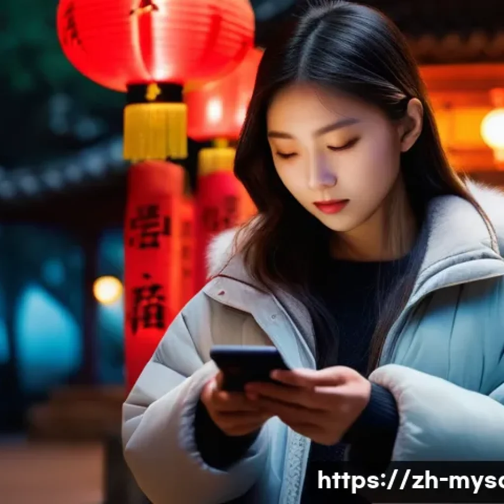 신비아파트와 귀신 신화 비교 - A detailed scene of a modern Chinese urban night setting blending traditional supernatural elements:...