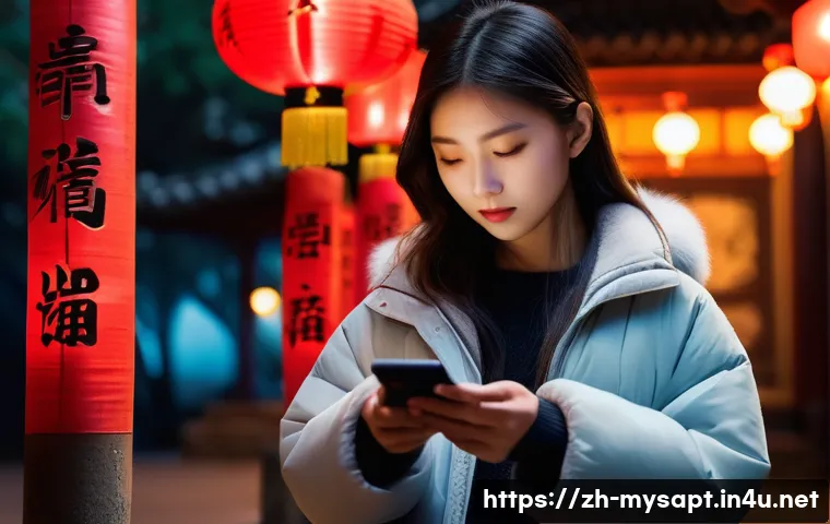 신비아파트와 귀신 신화 비교 - A detailed scene of a modern Chinese urban night setting blending traditional supernatural elements:...