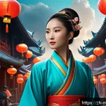 신비아파트 제작사 성공 비결 - A dynamic animated scene blending traditional Chinese mythology with modern aesthetics, featuring a ...