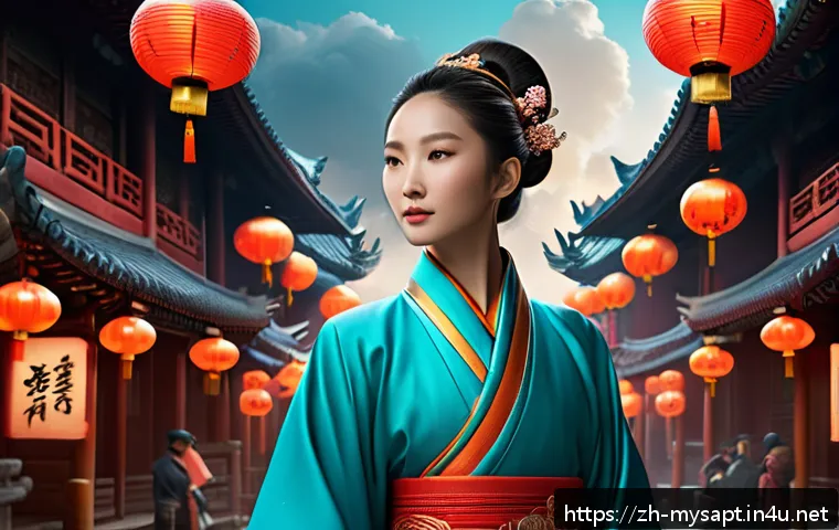 신비아파트 제작사 성공 비결 - A dynamic animated scene blending traditional Chinese mythology with modern aesthetics, featuring a ...