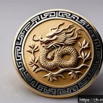 신비아파트 금비의 디자인 비화 - A sophisticated modern jewelry piece inspired by traditional Chinese cultural symbols, featuring sub...